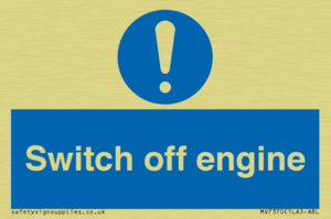 Switch off engine